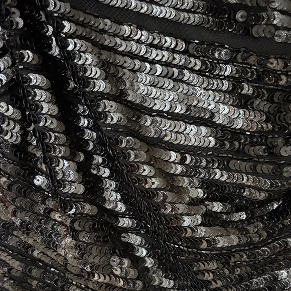 NWT Johnny Was Black Sequin Midi Dress - Picture 6 of 14